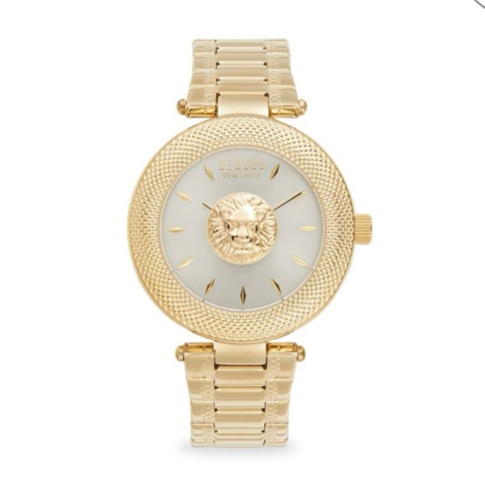 Versus Versace Gold Tone, white face watch
